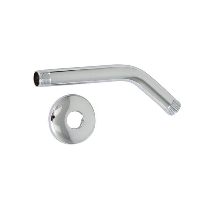 Barclay - 12'' Offset Shower Arm W/Flange x-Hvy 20.5 MM,Solid Brass,CP - Polished Chrome