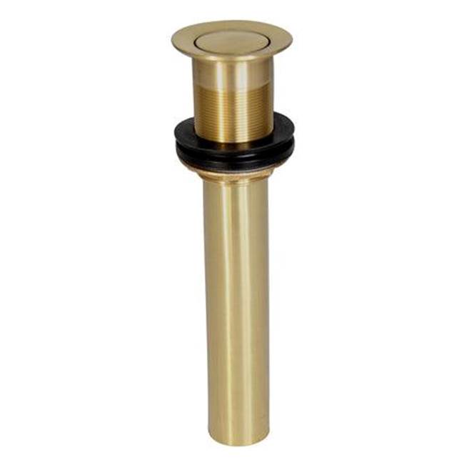 Barclay - Press Type Pop-Up Drain w/ Plated Parts,w/o OF, PB - Polished Brass