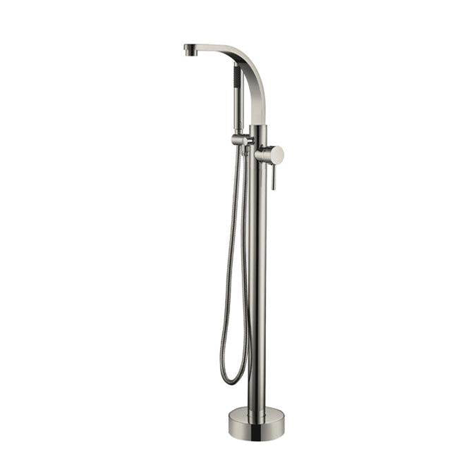 Barclay - Grimley Freestanding Faucet (Brass),W/Handshower,BN - Brushed Nickel