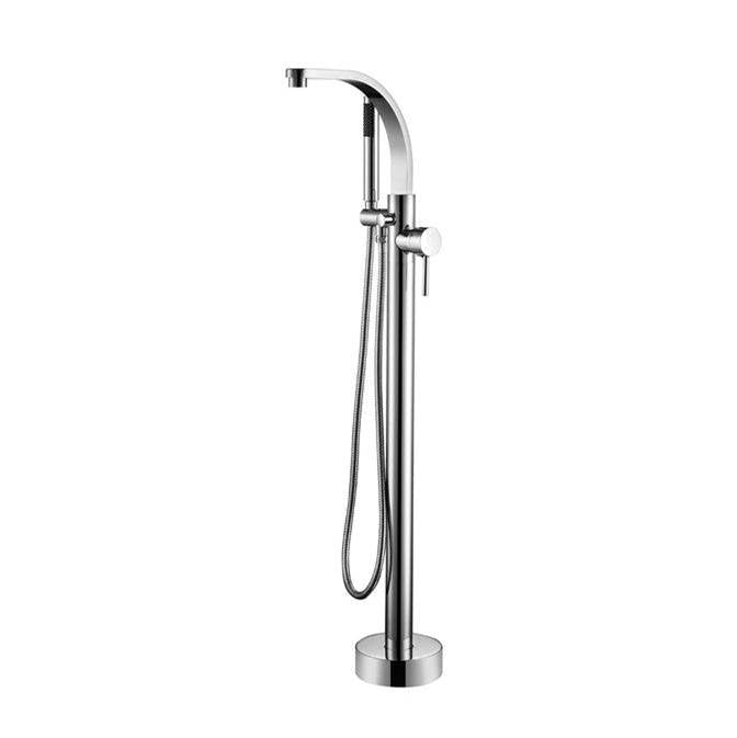 Barclay - Grimley Freestanding Faucet (Brass),W/Handshower,CP - Polished Chrome
