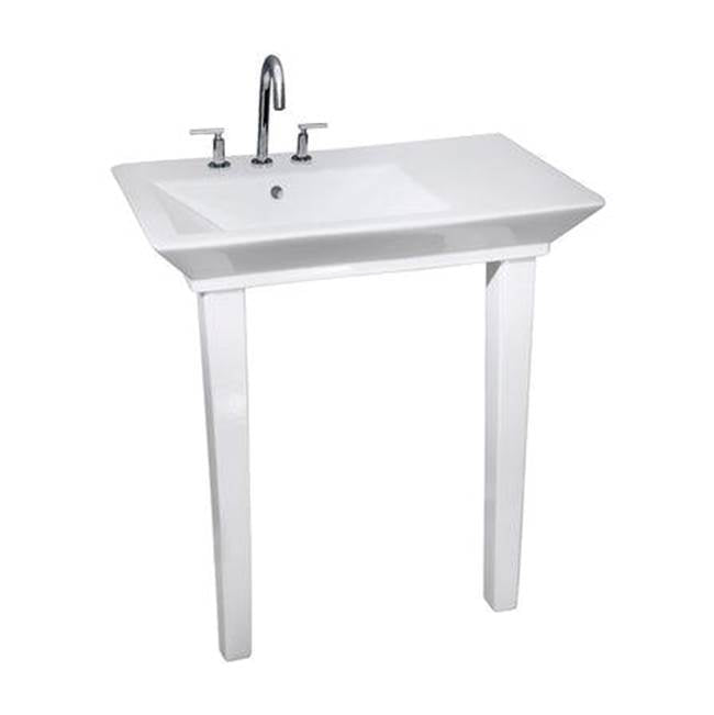 Barclay - Opulence Console, 31-1/2'', White, Rect Bowl, 4'' cc - White
