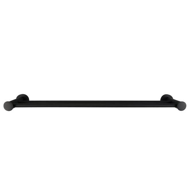Barclay - Plumer Double Towel Bar, 18'', Matt Black - Matte Black