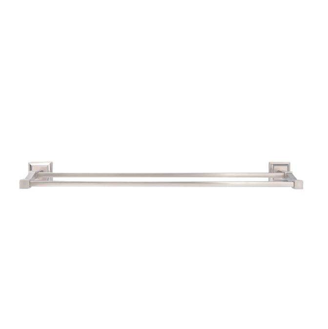 Barclay - Stanton Double Towel Bar, 18'' Brushed Nickel - Brushed Nickel