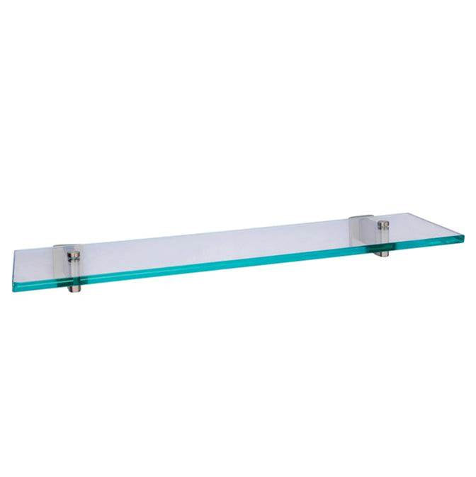 Barclay - Nayland Glass Shelf Brushed Nickel - Brushed Nickel