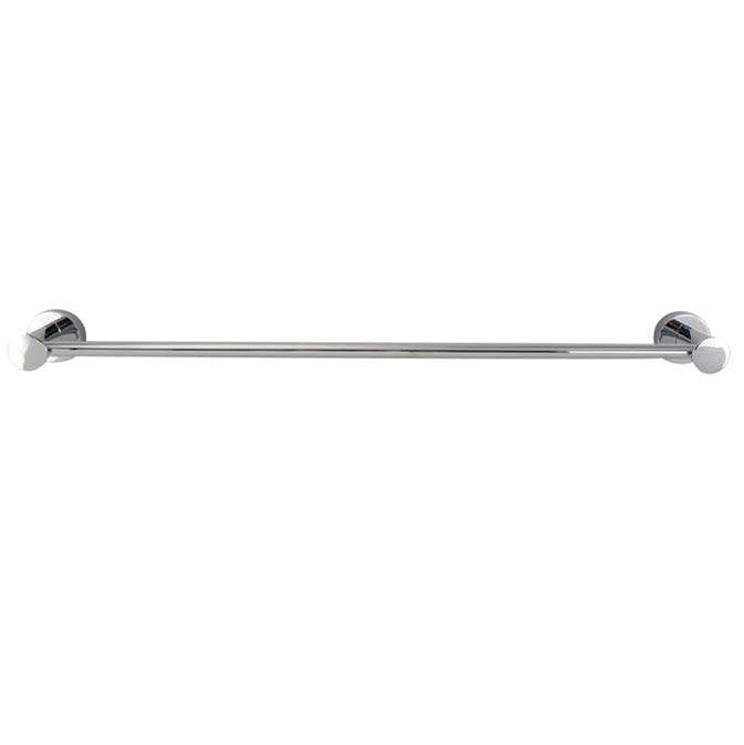 Barclay - Plumer Towel Bar, 24'', Polished Chrome - Polished Chrome