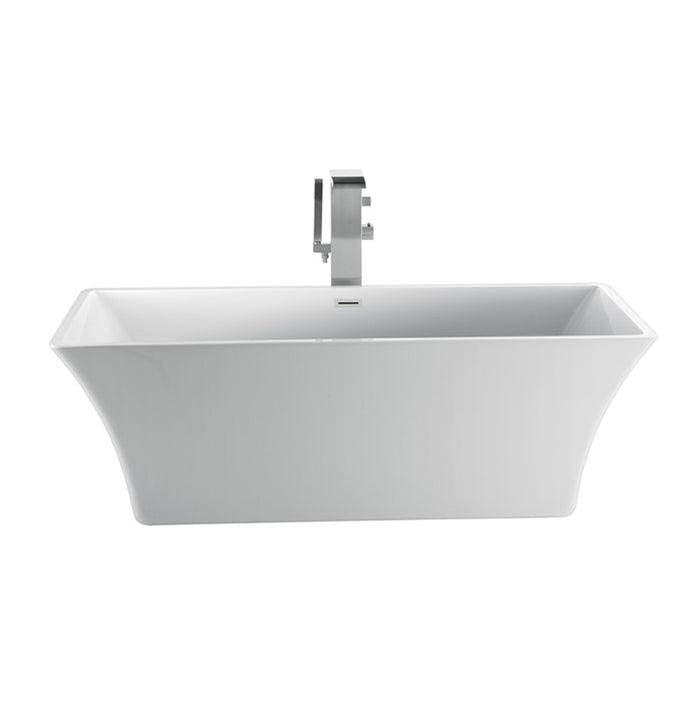 Barclay - Taylor 67'' AC Freestanding Tub White,w/Internal Drain-OF WH - White