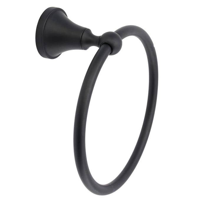 Barclay - Gleason Towel Ring, Matt Black - Matte Black