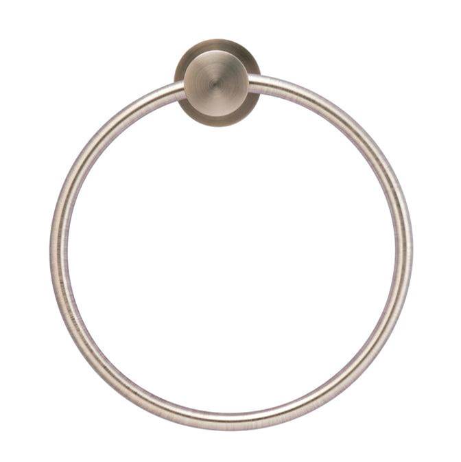 Barclay - Plumer Towel Ring, Brushed Nickel - Brushed Nickel