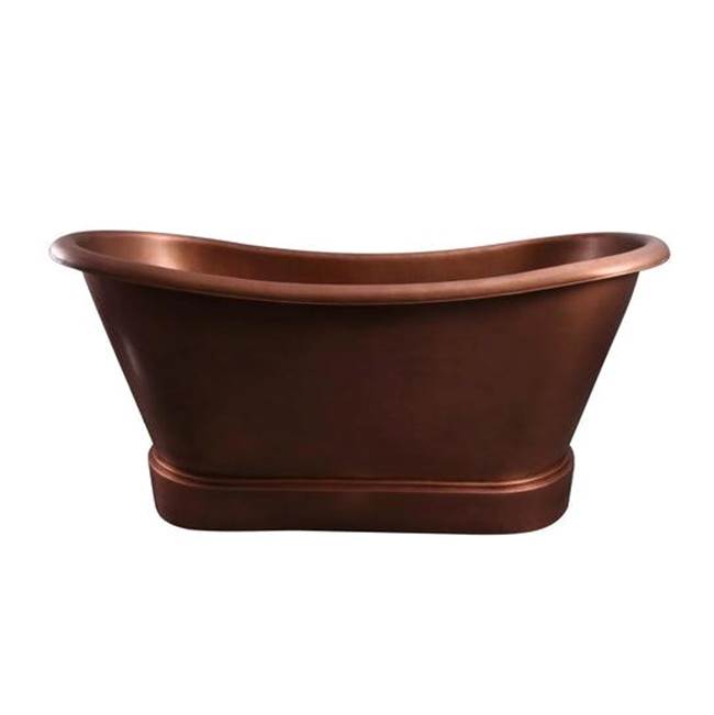 Barclay - Calumet Copper Dbl Slipper66'' No Holes, Smooth Antique - Smooth Antique Copper