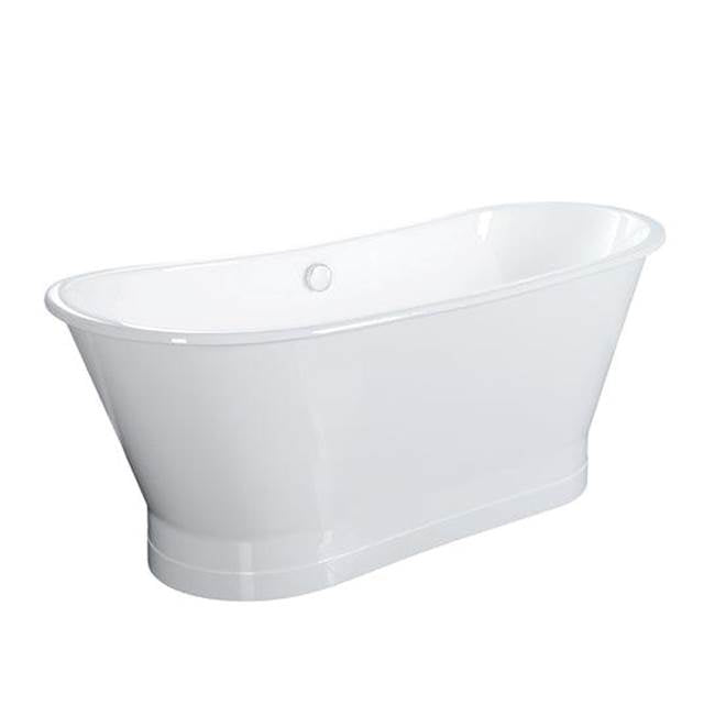 Barclay - Wakely Cast Iron Tub w/ Base, WH, 68'', No Holes - White