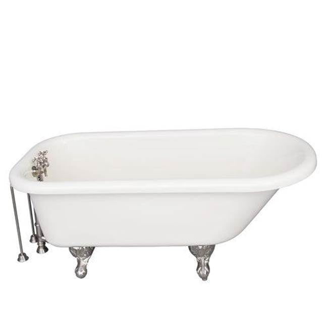 Barclay - Tub Kit 60'' AC Roll Top, Tub Filler, Supplies, Drain-BrNkl - Brushed Nickel