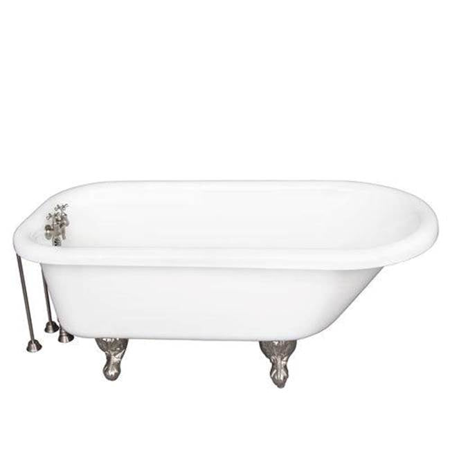 Barclay - Tub Kit 60'' AC Roll Top, Tub Filler, Supplies, Drain-BrNkl - Brushed Nickel