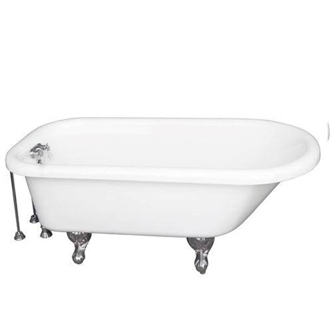 Barclay - Tub Kit 67'' AC Roll Top,Tub Filler, Supplies,Drain-Chrome - Polished Chrome