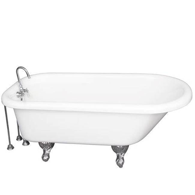 Barclay - Tub Kit 67'' AC Roll Top,Tub Filler, Supplies,Drain-Chrome - Polished Chrome