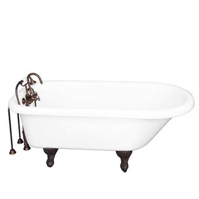 Barclay - Tub Kit 67'' AC Roll Top, Tub Filler, Supplies, Drain-ORB - Oil Rubbed Bronze