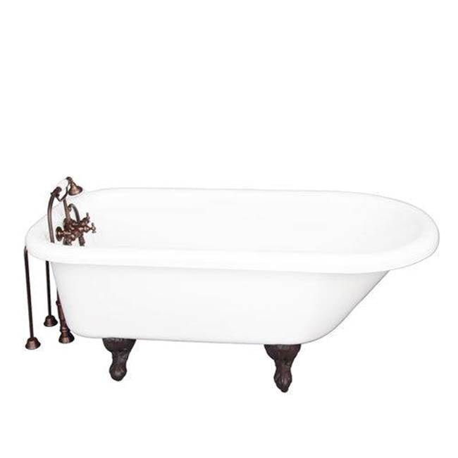 Barclay - Tub Kit 67'' AC Roll Top, Tub Filler, Supplies, Drain-ORB - Oil Rubbed Bronze