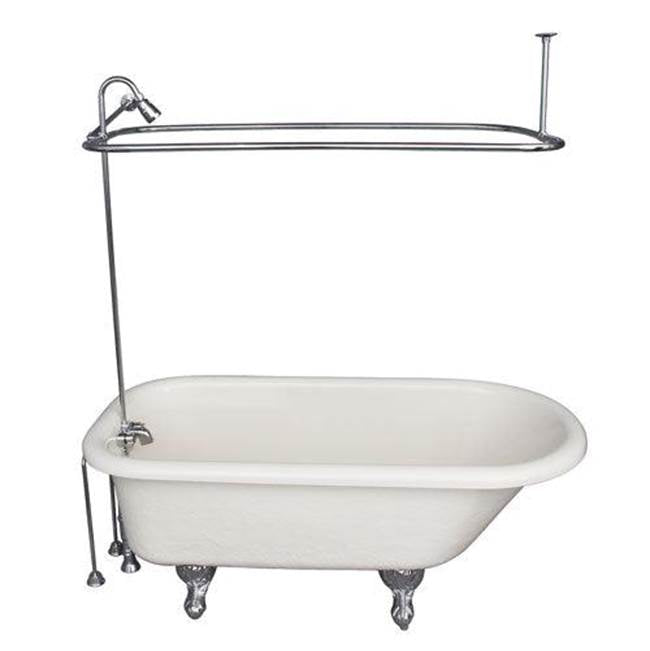 Barclay - Tub Kit 60'' AC Roll Top, Shwr Unit, Supplies, Drain-Chrome - Polished Chrome