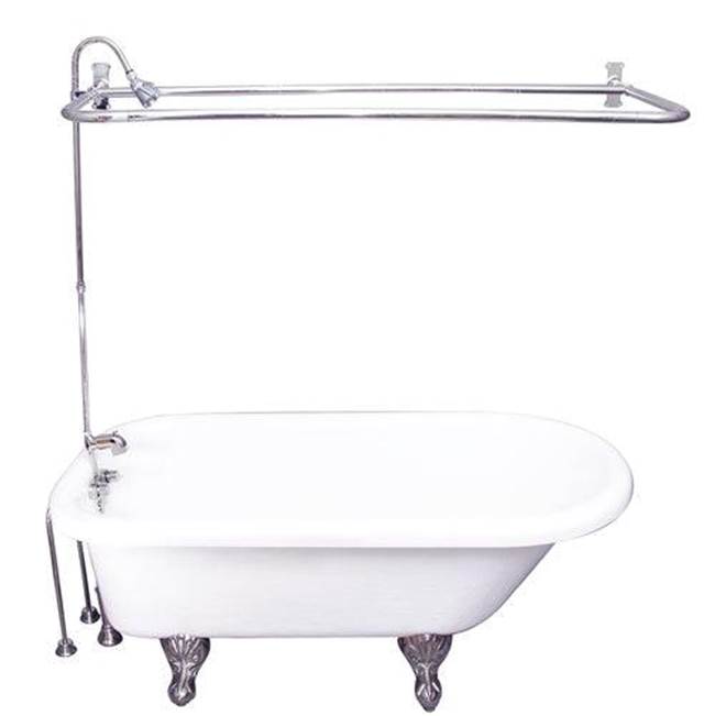 Barclay - Tub Kit 67'' AC Roll Top, Shwr Unit, Supplies, Drain-Chrome - Polished Chrome