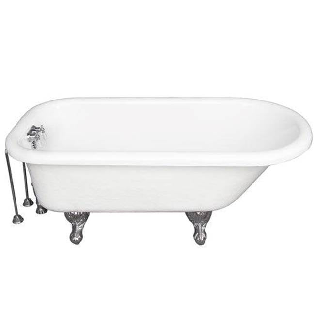Barclay - Tub Kit 67'' AC Roll Top, Tub Filler, Supplies, Drain-Chrome - Polished Chrome