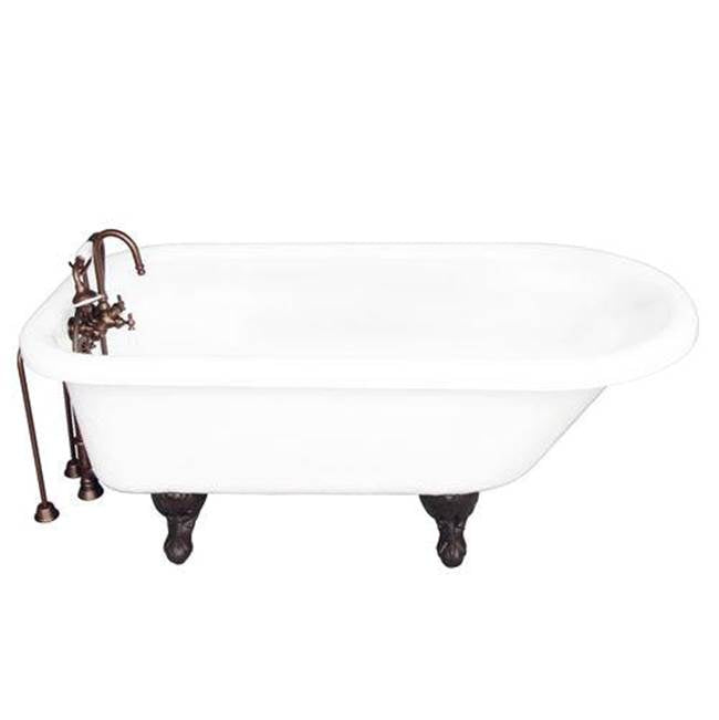Barclay - Tub Kit 67'' AC Roll Top, Tub Filler, Supplies, Drain-ORB - Oil Rubbed Bronze