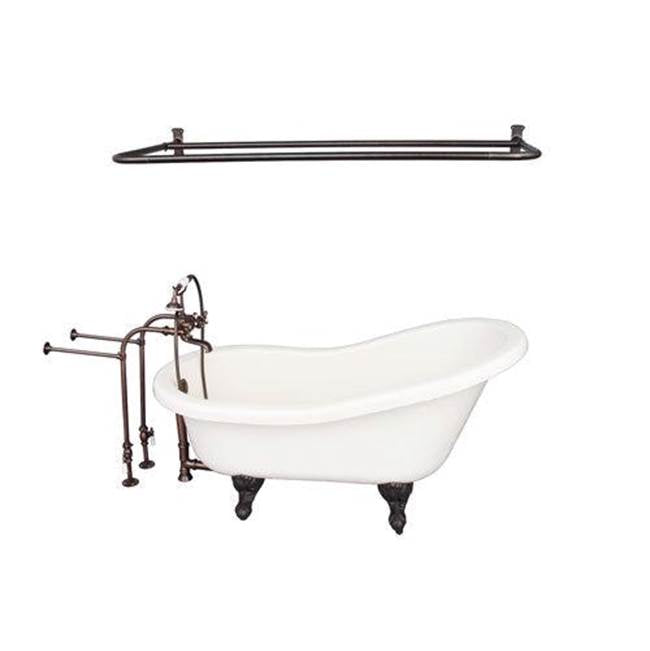Barclay - Tub Kit 60'' AC Slipper, Shwr Rd,Filler, Supplies, Drain-ORB - Oil Rubbed Bronze