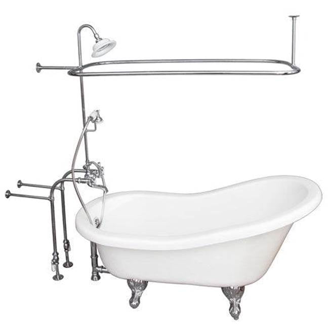 Barclay - Tub Kit 60'' AC Slipper, Shwr Unit, Supplies, Drain-Chrome - Polished Chrome