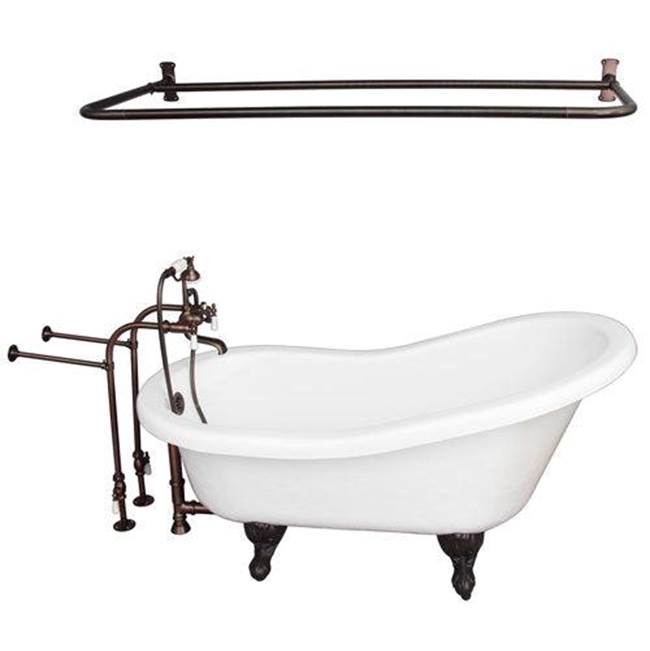 Barclay - Tub Kit 60'' AC Slipper, Shwr Rd,Filler, Supplies, Drain-ORB - Oil Rubbed Bronze