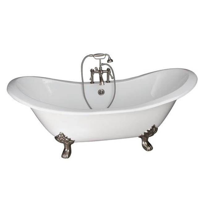 Barclay - Tub Kit 71'' CI Dbl Slipper Filler, Supplies, Drain-BrNkl