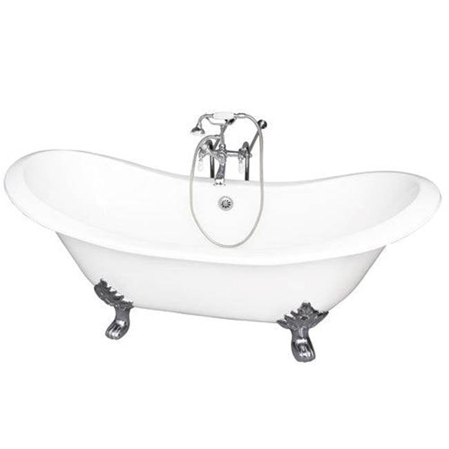 Barclay - Tub Kit 71'' CI Dbl Slipper Filler, Supplies, Drain-Chrome - Polished Chrome
