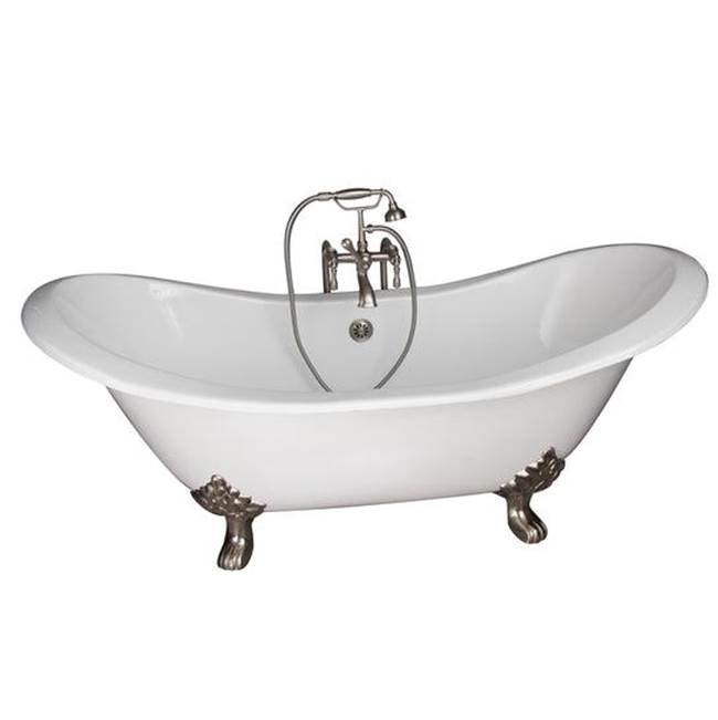 Barclay - Tub Kit 71'' CI Dbl Slipper Filler, Supplies, Drain-BrNkl