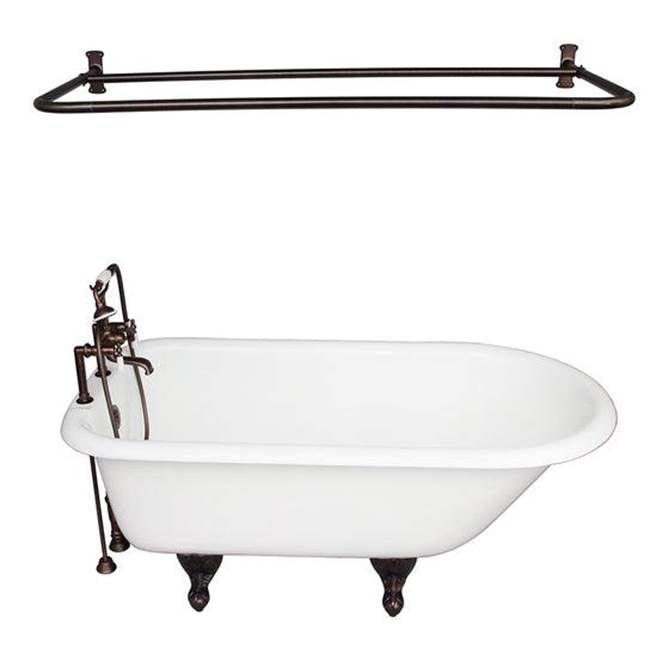 Barclay - Tub Kit 67'' CI Roll Top, Shwr Rd,Filler, Supplies, Drain-ORB - Oil Rubbed Bronze