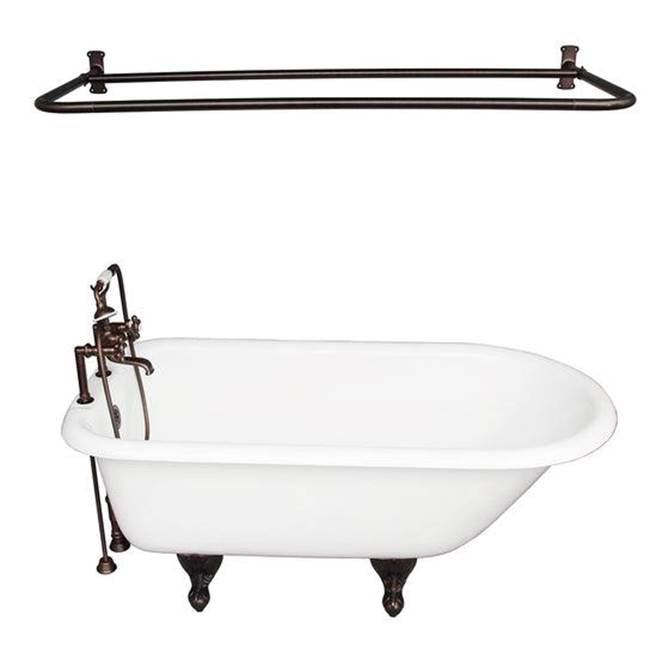 Barclay - Tub Kit 67'' CI Roll Top, Shwr Rd,Filler, Supplies, Drain-ORB - Oil Rubbed Bronze