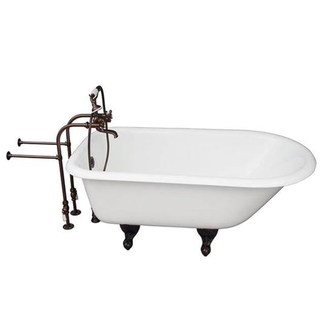 Barclay - Tub Kit 54'' CI Roll Top, Filler, Supplies, Drain-ORB - Oil Rubbed Bronze