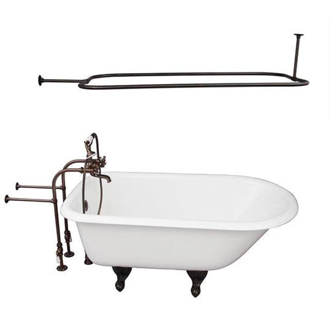 Barclay - Tub Kit 54'' CI Roll Top, Shwr Rd, Filler,Supplies, Drain-ORB - Oil Rubbed Bronze