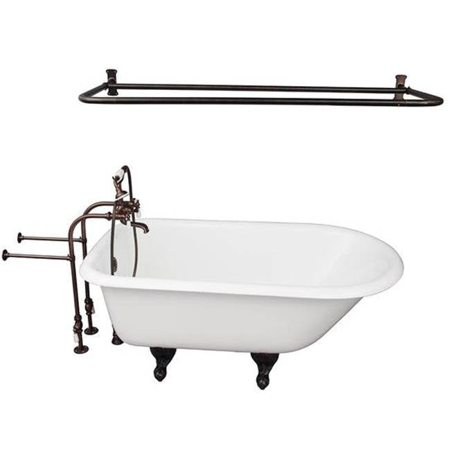 Barclay - Tub Kit 54'' CI Roll Top, Shwr Rd, Filler,Supplies, Drain-ORB - Oil Rubbed Bronze