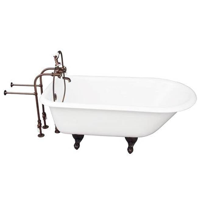 Barclay - Tub Kit 60'' CI Roll Top, Filler, Supplies, Drain-ORB - Oil Rubbed Bronze