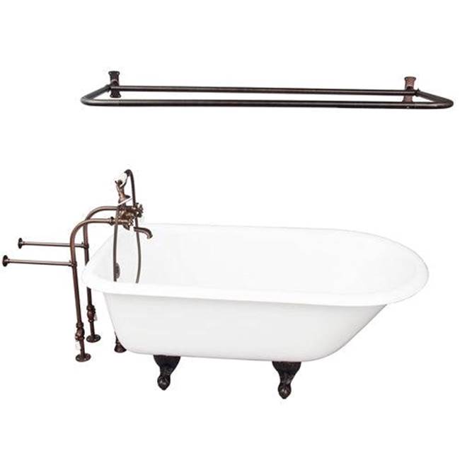 Barclay - Tub Kit 60'' CI Roll Top, Shwr Rd,Filler,Supplies, Drain-ORB - Oil Rubbed Bronze