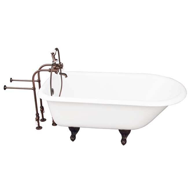 Barclay - Tub Kit 67'' CI Roll Top, Filler, Supplies, Drain-ORB - Oil Rubbed Bronze