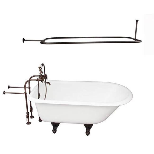 Barclay - Tub Kit 67'' CI Roll Top, Shwr Rd,Filler,Supplies, Drain-ORB - Oil Rubbed Bronze
