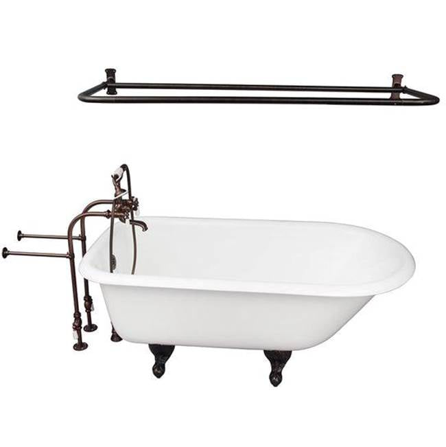 Barclay - Tub Kit 67'' CI Roll Top, Shwr Rd,Filler,Supplies, Drain-ORB - Oil Rubbed Bronze