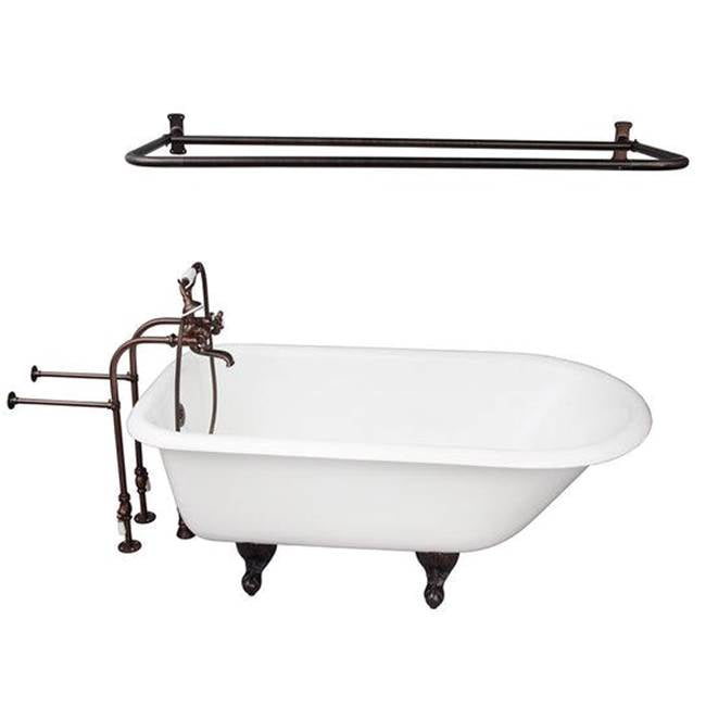 Barclay - Tub Kit 67'' CI Roll Top, Shwr Rd,Filler,Supplies, Drain-ORB - Oil Rubbed Bronze