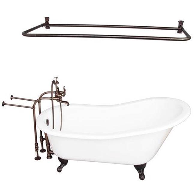 Barclay - Tub Kit 67'' CI Slipper, Shwr Rd,Filler, Supplies, Drain-ORB - Oil Rubbed Bronze