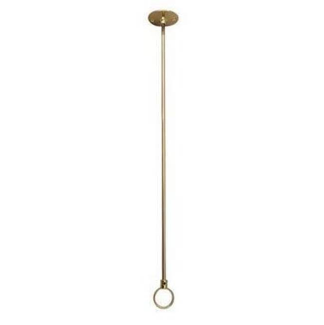 Barclay - Ceiling Support, 42'', w/Flange Adjustable, Polish Nickel - Polished Nickel