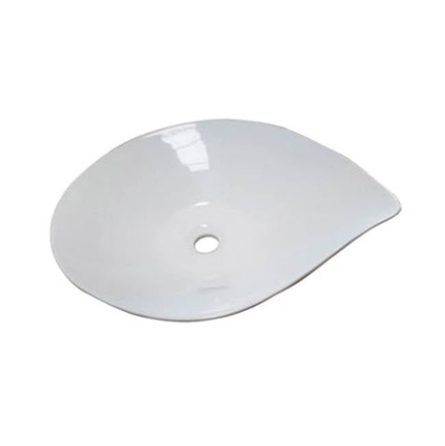 Barclay - Miranda 22'' Leaf shaped Basin, White - White