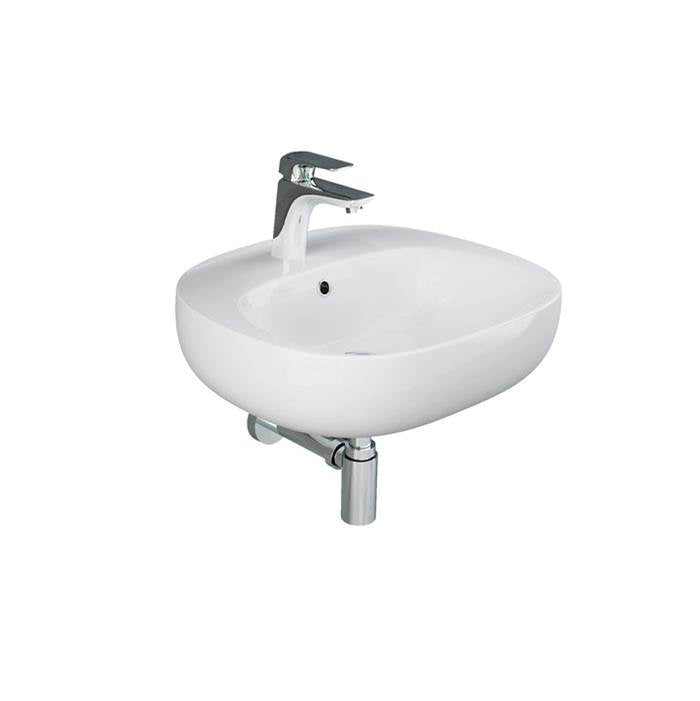 Barclay - Illusion 500 Wall-Hung Basin 1-hole, WHITE - White