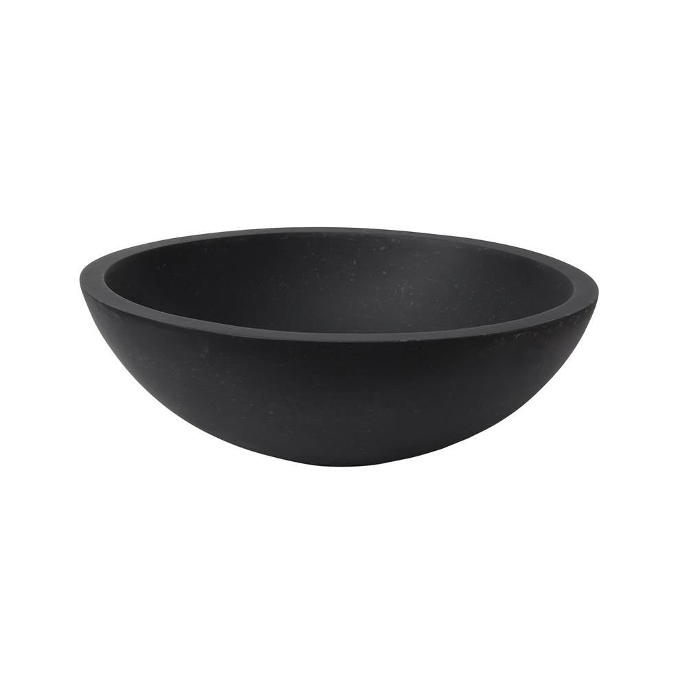 Barclay - Caspar Small Oval Vessel Black Terrazzo - Tarrazzo Black