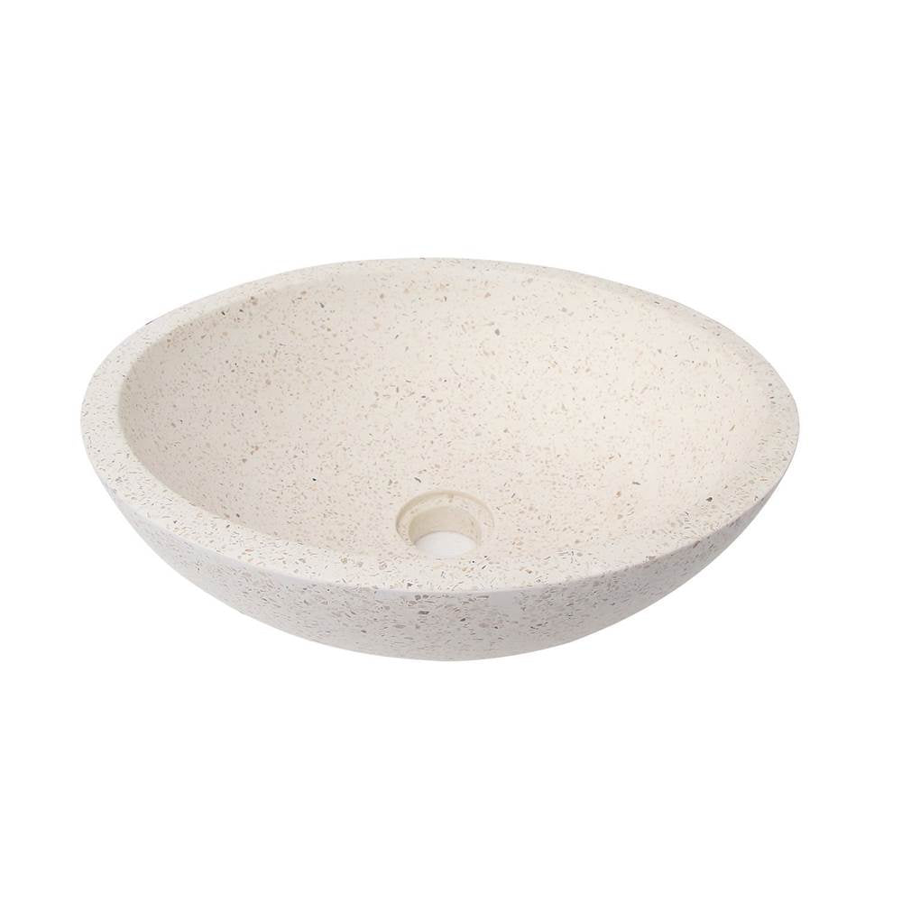 Caspar Small Oval Cement Vessel, Dusk Gray