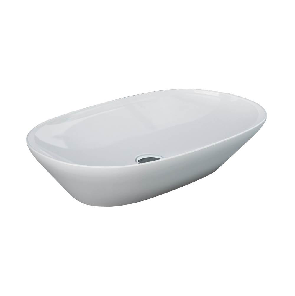 Barclay - Variant 23-5/8'' x 14'' Oval Counter Top Basin in White - White