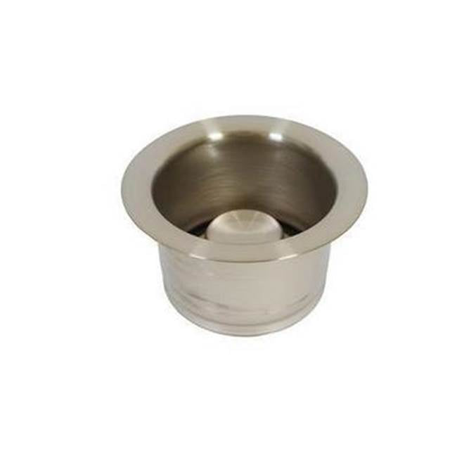Barclay - 3-1/2'' Extra Deep Garbage Disposer Flange & Stopper,BN - Brushed Nickel