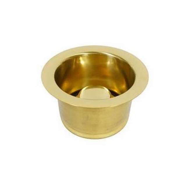 Barclay - 3-1/2'' Extra Deep Garbage Disposer Flange & Stopper,PB - Polished Brass